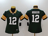 Women Nike Green Bay Packers #12 Aaron Rodgers Green Vapor Untouchable Player Limited Jersey,baseball caps,new era cap wholesale,wholesale hats